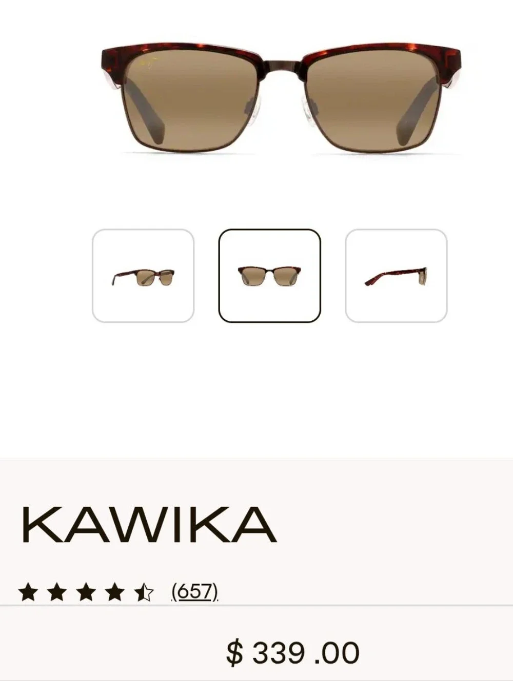 Maui Jim's  Jim Kawika Polarized Sunglasses